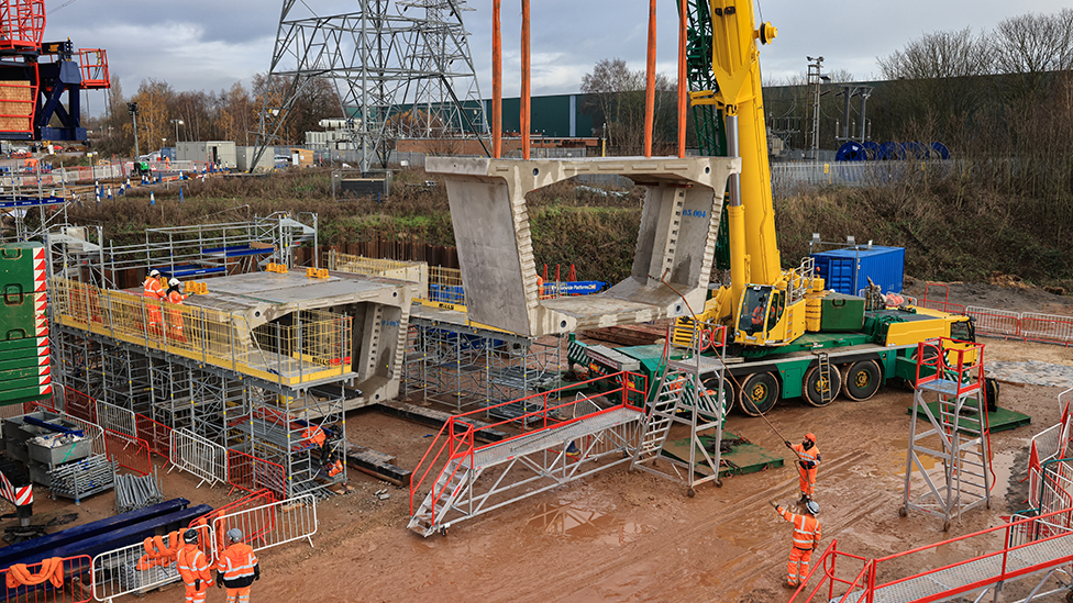 Segments used for the viaduct