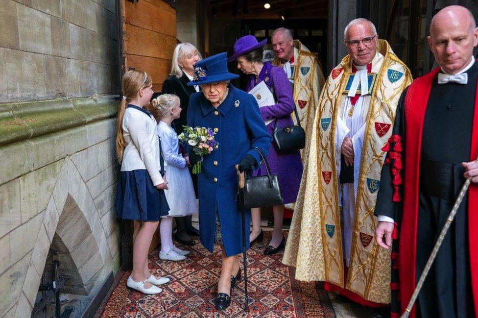 The Queen at Westminster Abbey