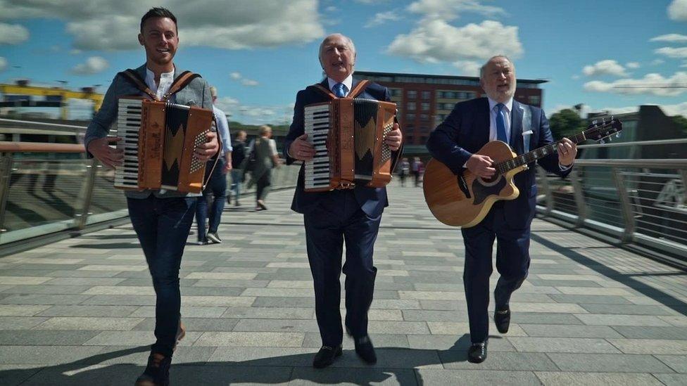 Nathan Carter, Mick Foster and Tony Allen