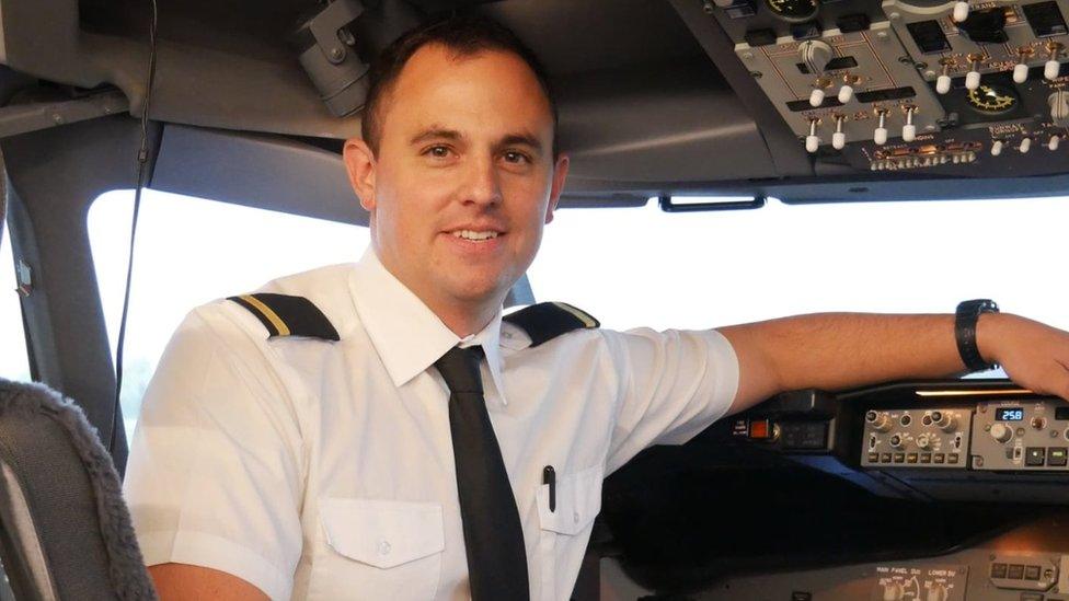 Aaron channelled his grief into training to become a pilot