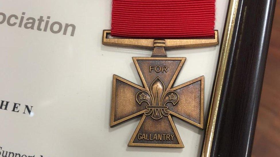 Bronze cross