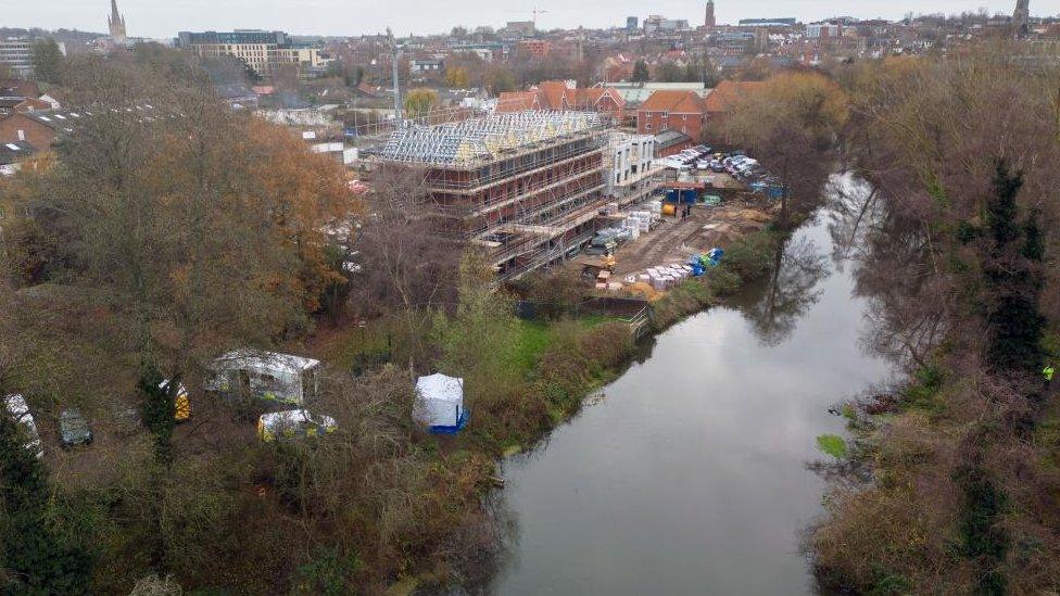 Site where body was recovered