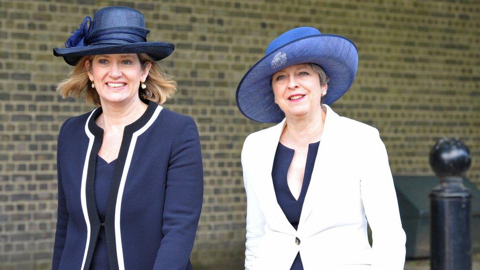 Amber Rudd and Theresa May