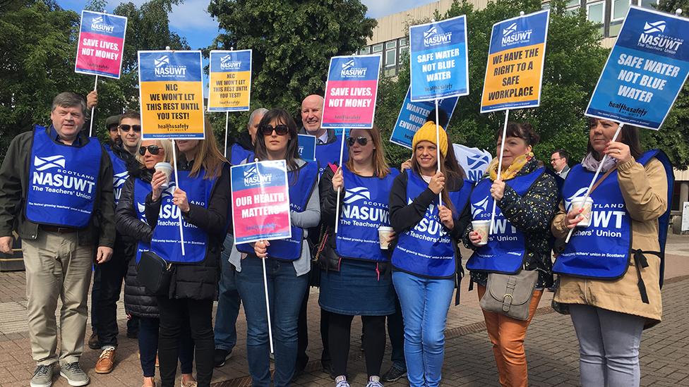 Striking Buchanan High teachers