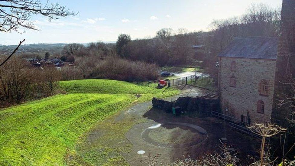 Tondu Ironworks and parkland