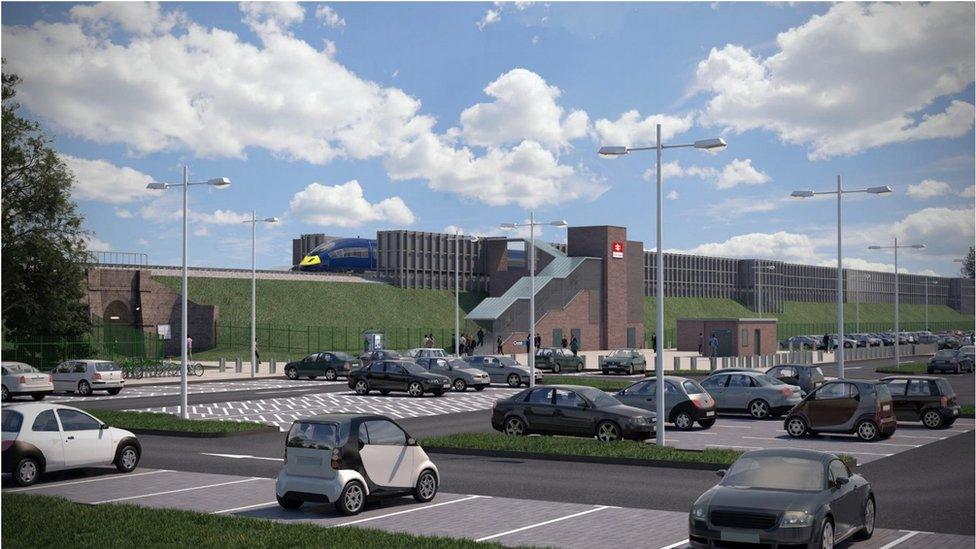 Thanet Parkway station - artist's impression