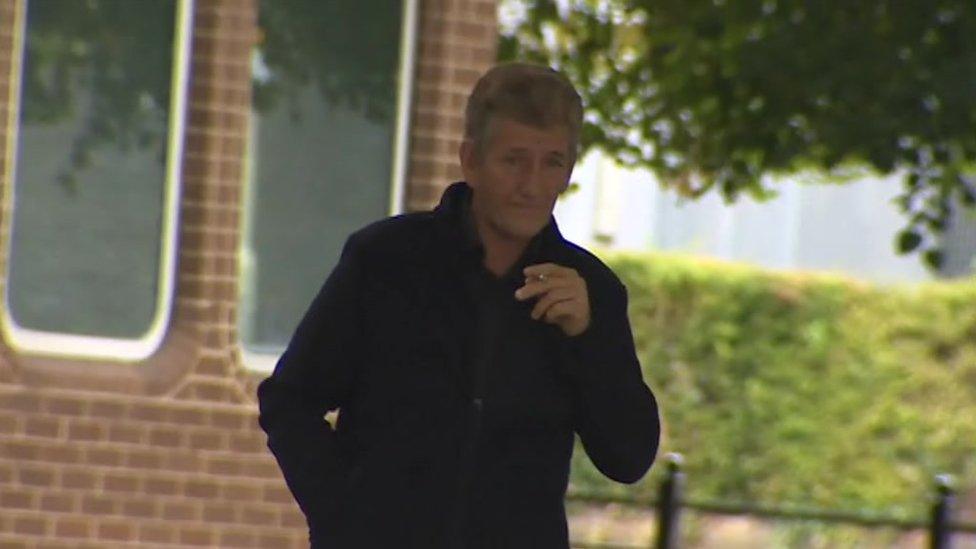 Allan John Coutts outside of Merthyr Tydfil Crown Court at a previous hearing