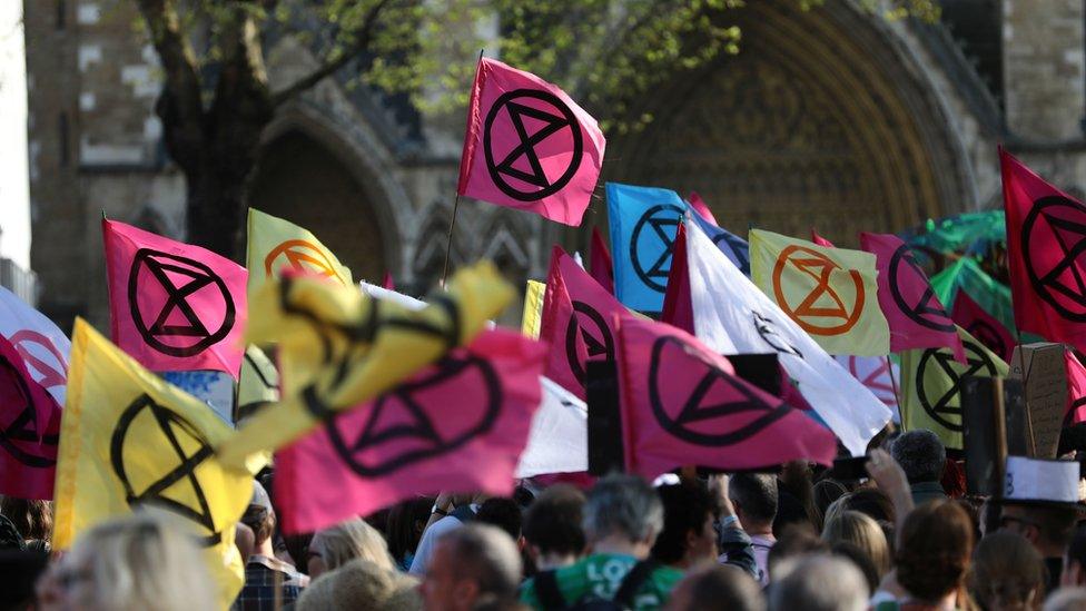 Extinction Rebellion protesters