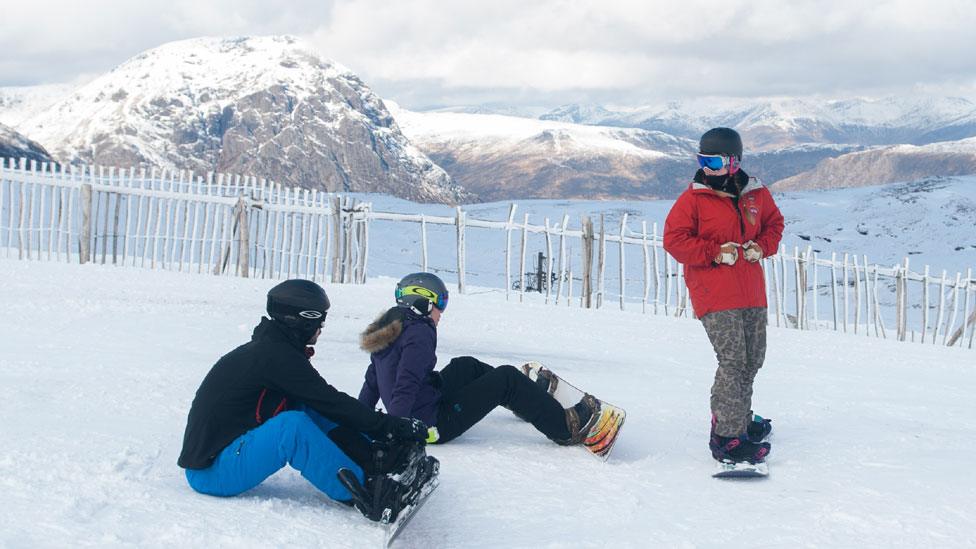 Snowsports at Glencoe Mountain earlier in March