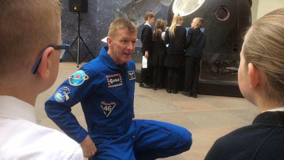 Tim Peake Pic: Brian Innes