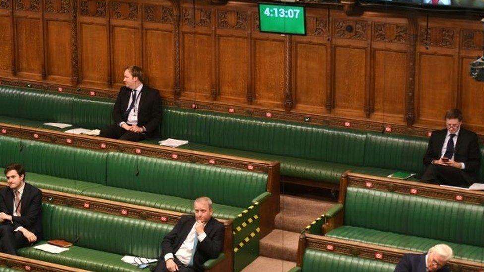 MPs in the Commons chamber