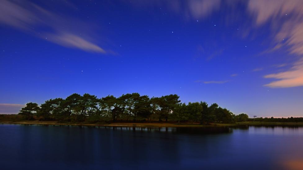 Hatchet Pond in the New Forest National Park