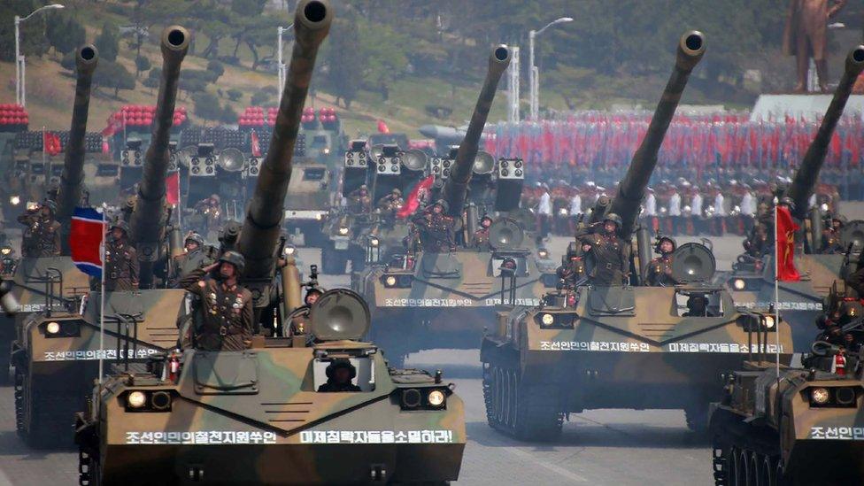 Military parade in Pyongyang