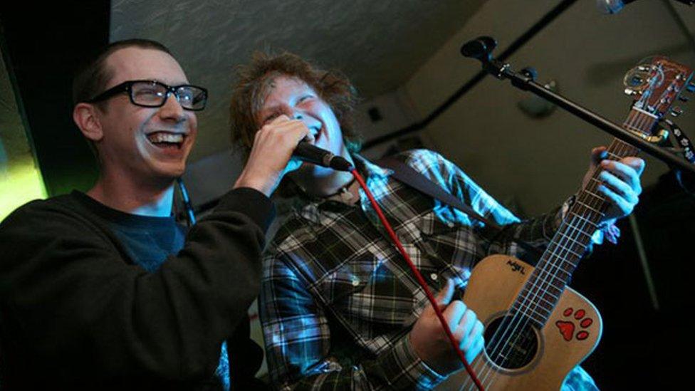 Scott French and Ed Sheeran at The Swan in Ipswich