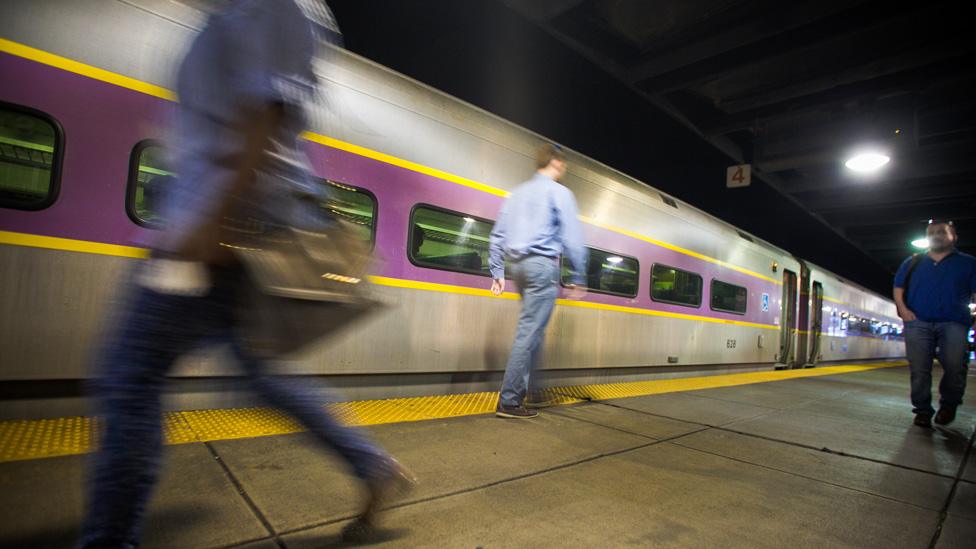 Keolis-run train in Boston, USA