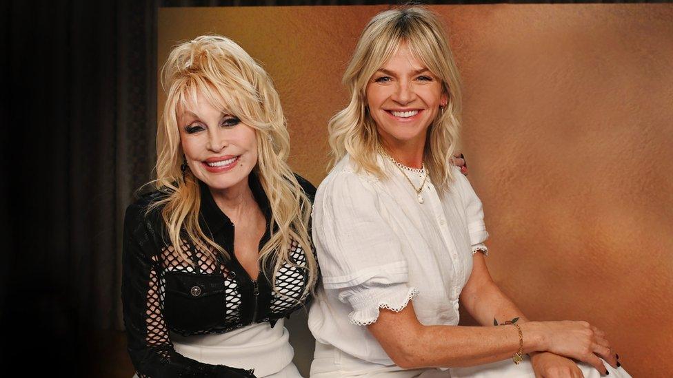 Zoe Ball with Dolly Parton