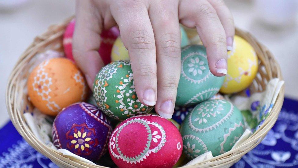 Painted Easter eggs