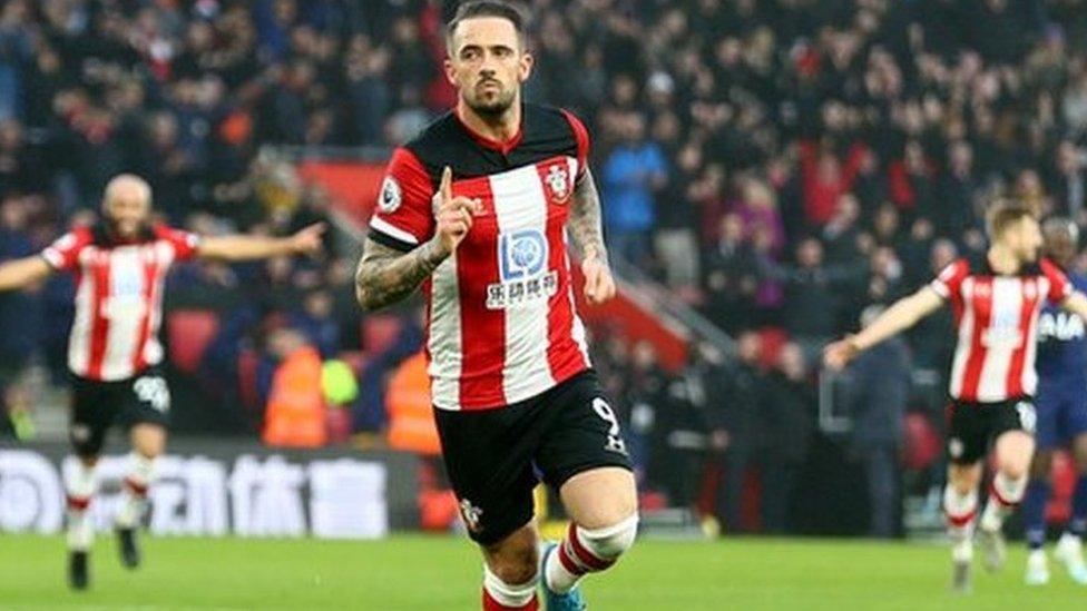 Danny Ings celebrates scoring