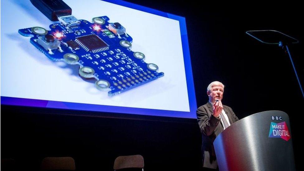 Tony Hall unveils the Micro Bit