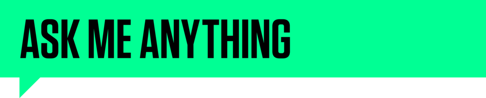 Ask me anything banner