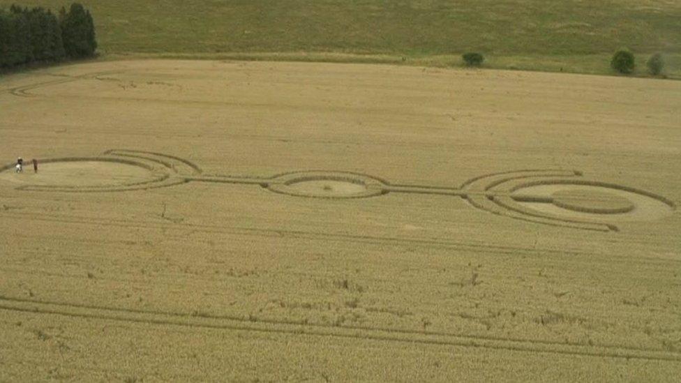 Crop circle at Tim Carson's land July 2017