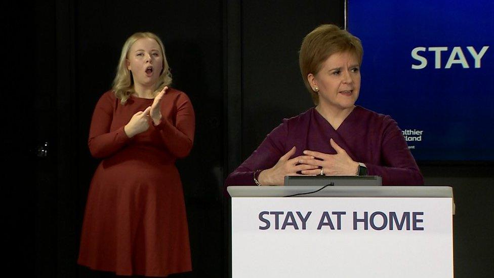 Nicola Sturgeon said ministers are "not ruling out" easing lockdown measures in some areas ahead of others.