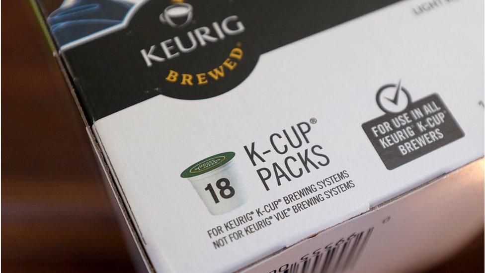 Box of Keurig K-Cup single-serve coffee pods