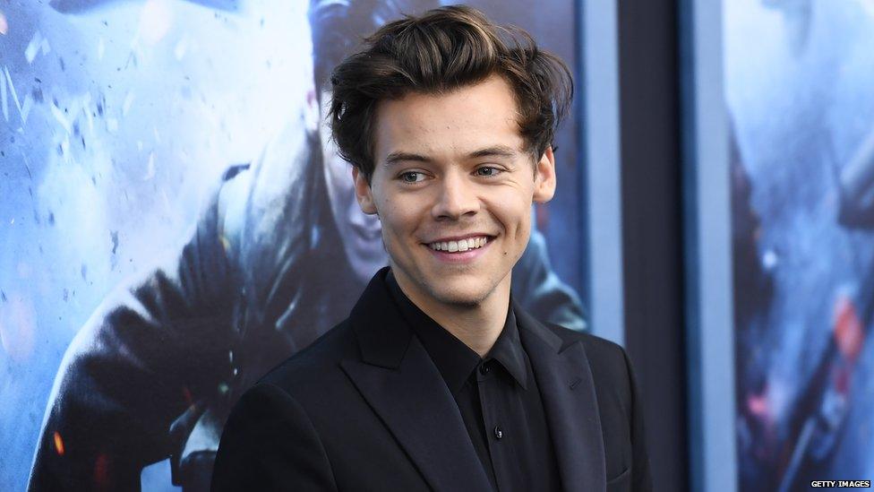 Harry Styles attends US premiere of Dunkirk in New York City.