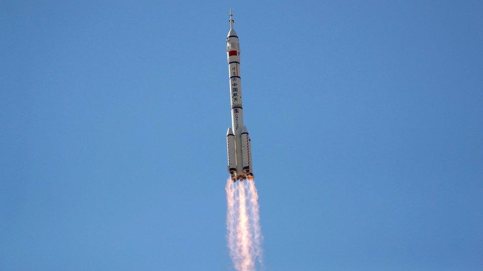 Rocket carrying the Shenzhou-12 spacecraft and three astronauts takes off from Jiuquan Satellite Launch Center