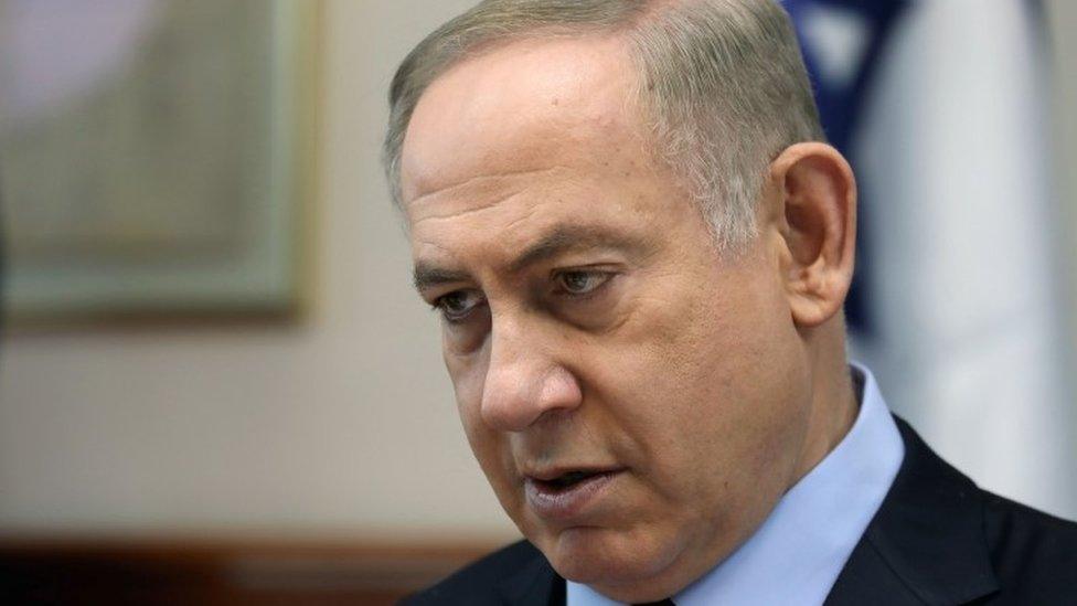 Israeli PM Benjamin Netanyahu chairs the weekly cabinet meeting, 1 January 2017