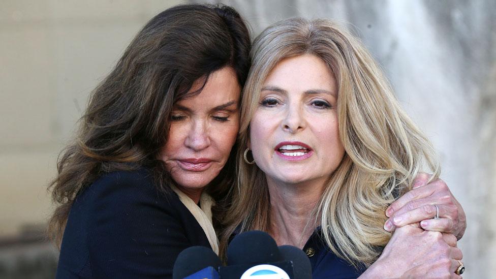 Janice Dickinson with lawyer Lisa Bloom