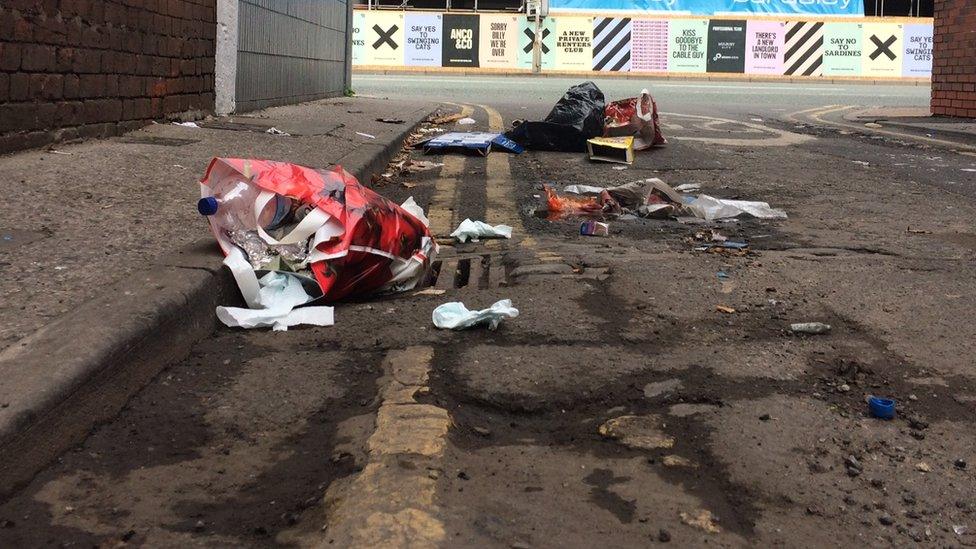 Waste in Northern Quarter, Manchester