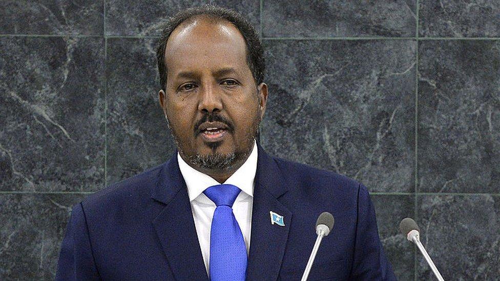 Somalian president Hassan Sheikh Mohamud