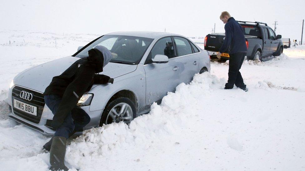 Car in snow