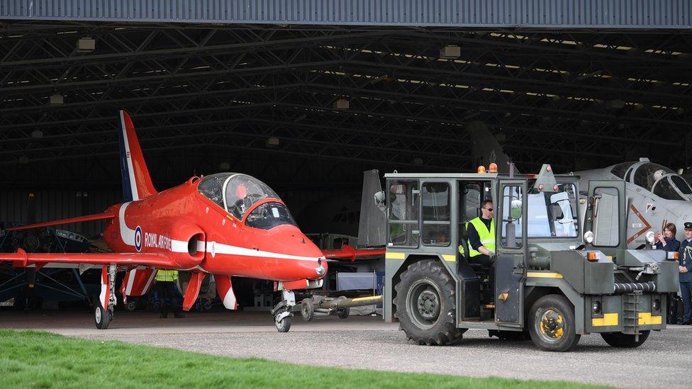 Red Arrows Hawk at Museum of Flight