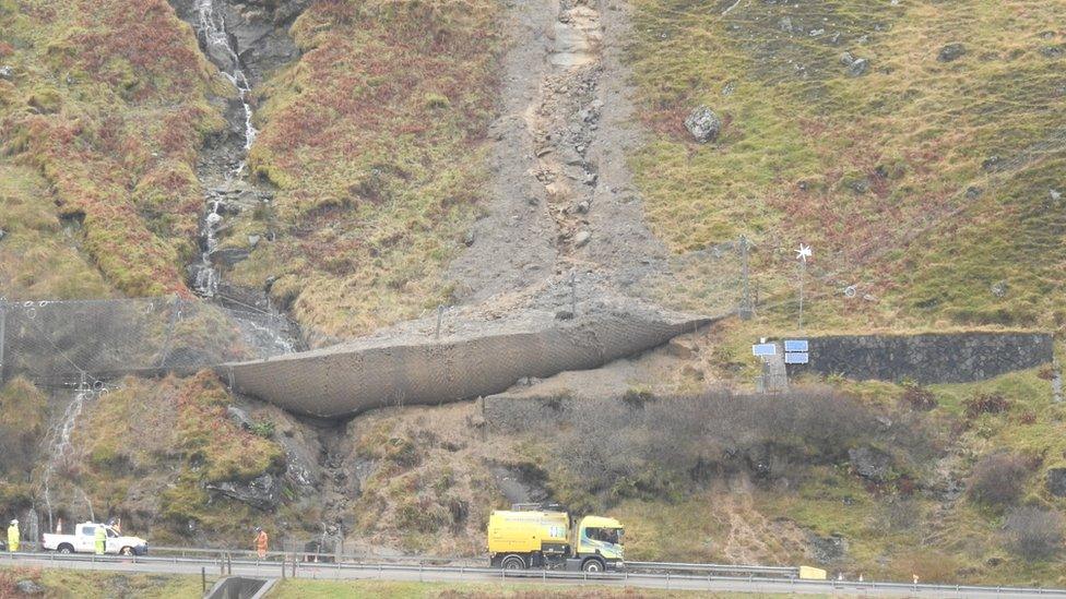 A83 Rest and Be Thankful landslip