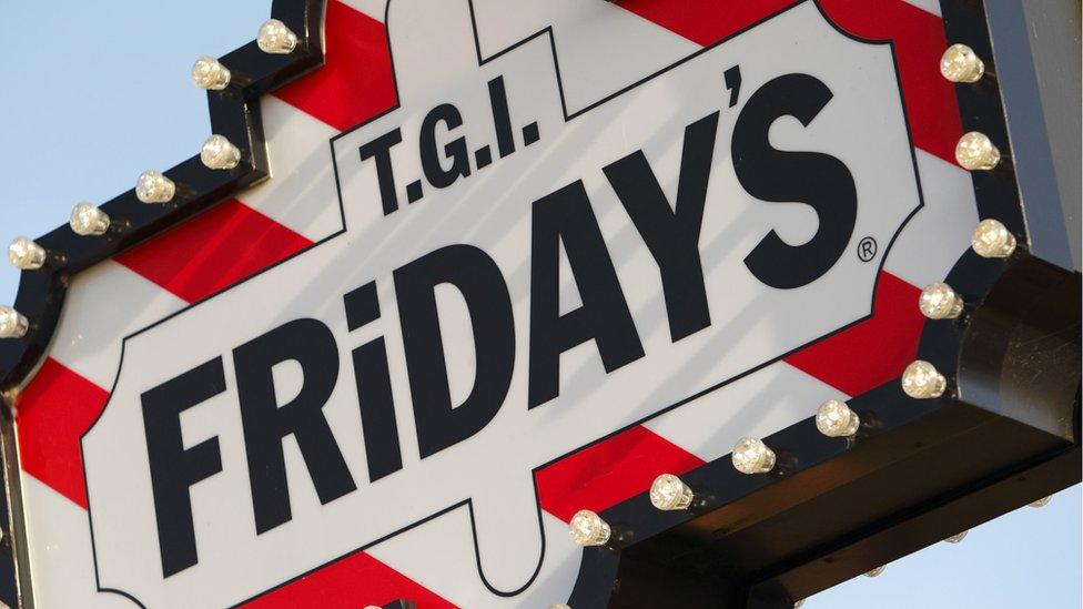 TGI Fridays sign