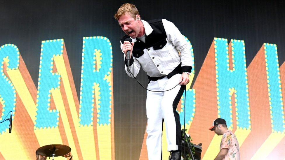 Ricky Wilson of Kaiser Chiefs at Latitude 2021