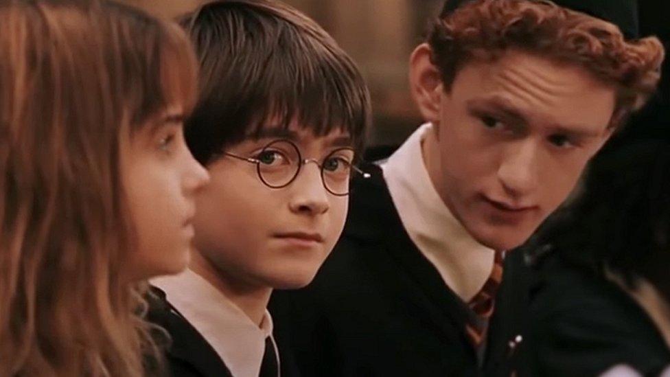 Emma Watson, Daniel Radcliff and Chris Rankin (l-r)