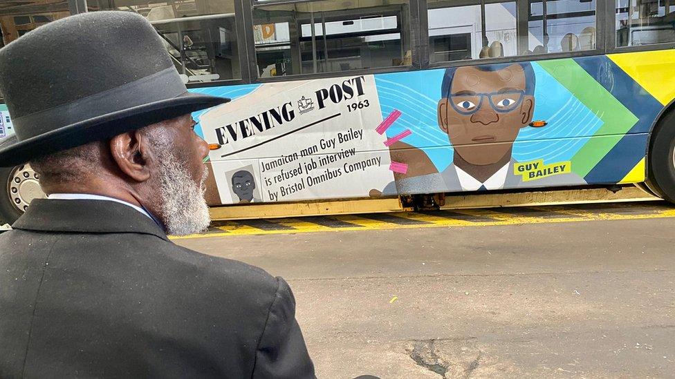 Bus with artwork