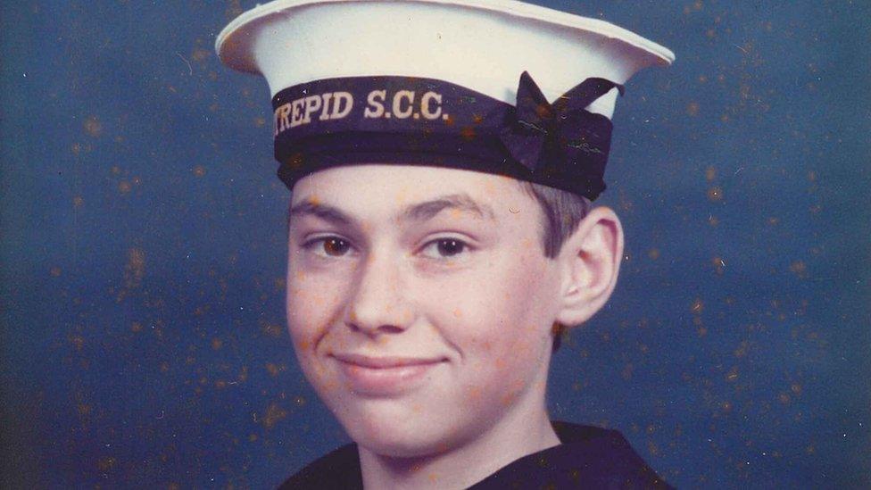 Tony as a cadet