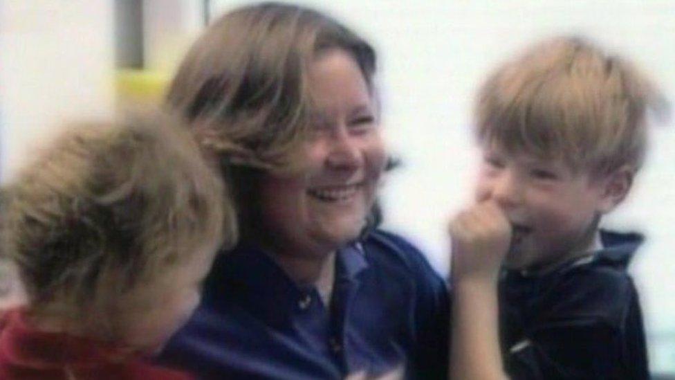 Tom with mother Alison and sister Kate