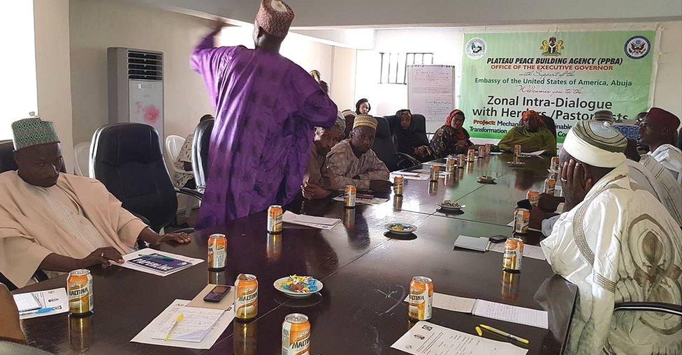 A Plateau Peace Building Agency meeting in December 2017