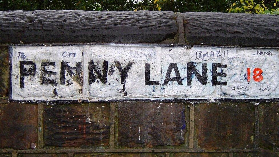 Penny Lane sign