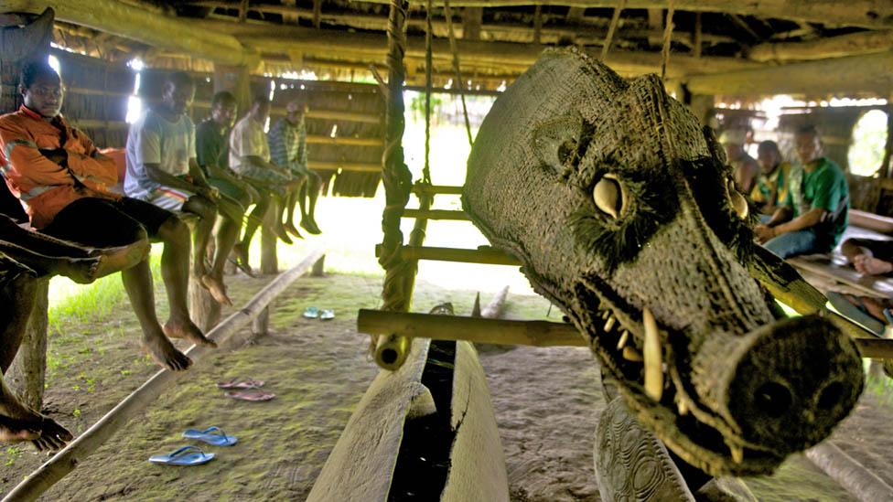 Spirit house in Kaminimbit, Papua New Guinea