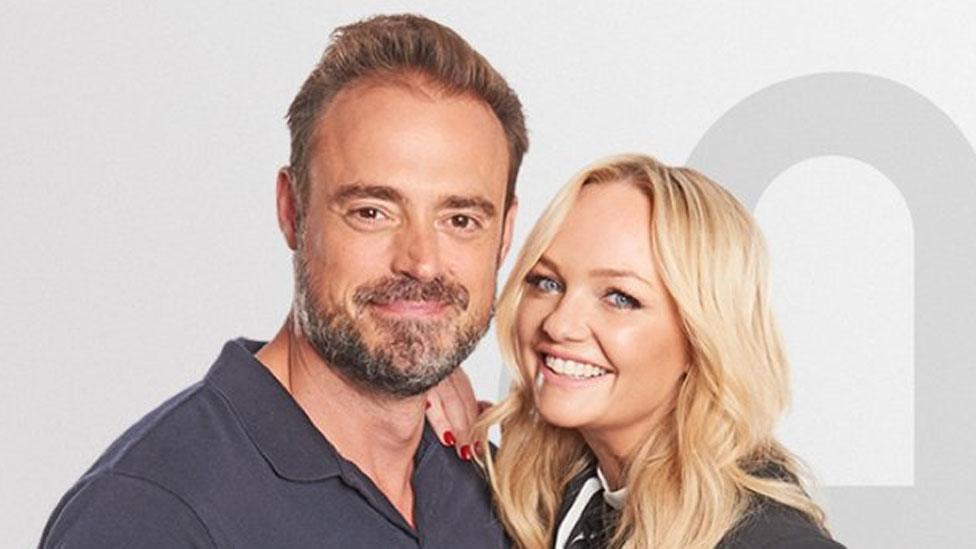 Jamie Theakston and Emma Bunton