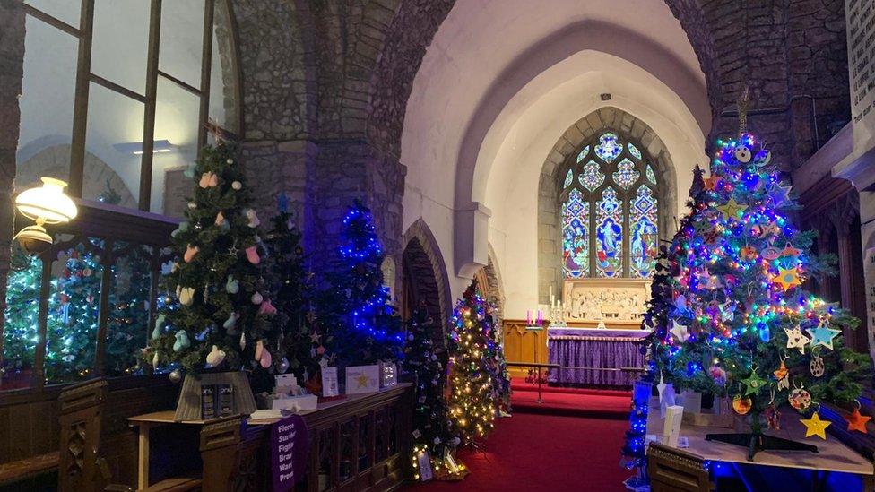 Trees in St Peter's Church