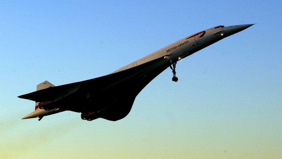 Concorde in flight