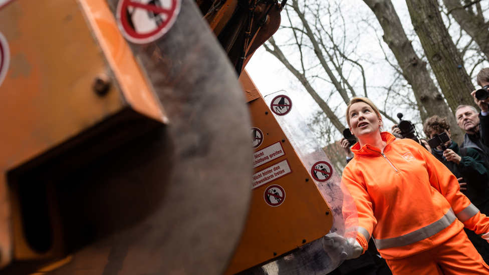 GermanWomen's Minister Franziska Giffey marks Women's Day, Berlin, 2019