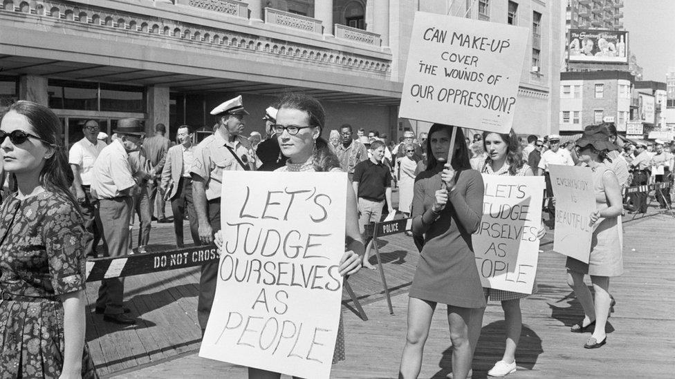 Female protesters